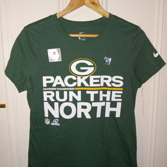 Nike Green Bay Packers Run The North Womens T Shirt - Picture 1 of 3
